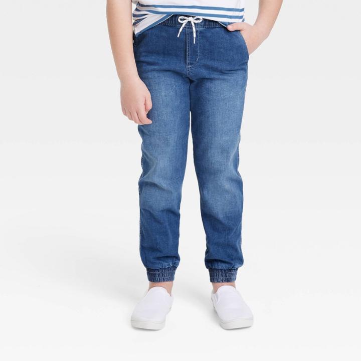 Boys' Stretch Pull-on Jogger Pants - Cat & Jack Blue