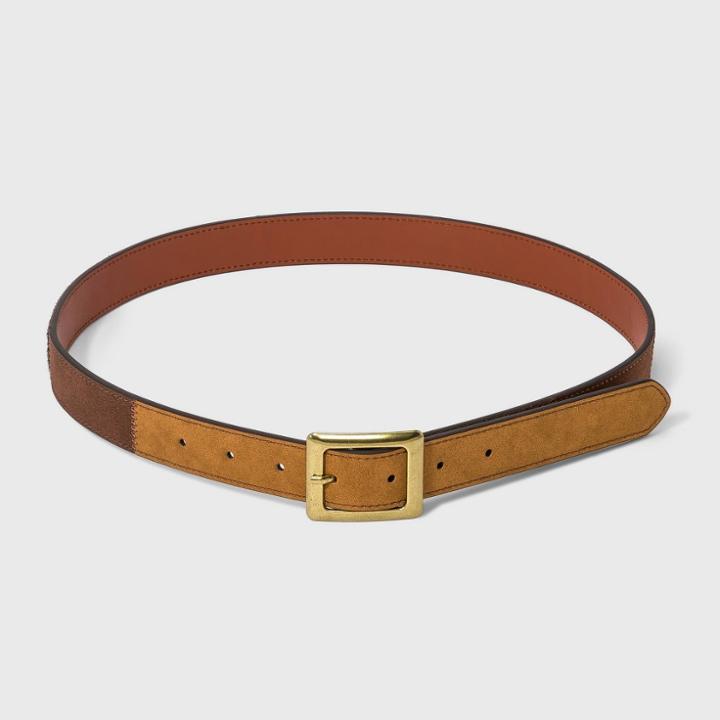Women's Square Patchwork Buckle Belt - Universal Thread