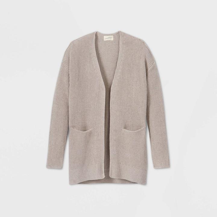 Women's Cardigan - Universal Thread Taupe