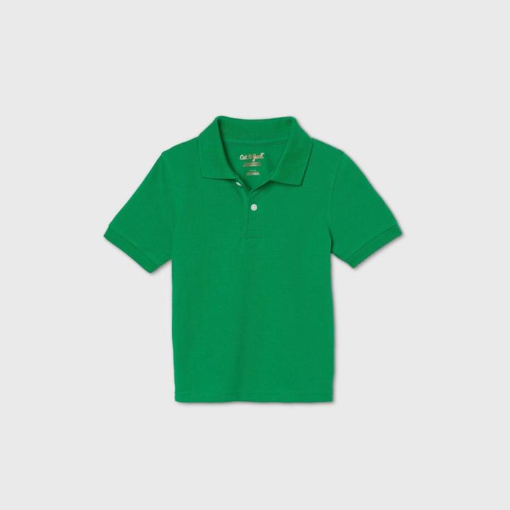 Petitetoddler Boys' Short Sleeve Stretch Pique Uniform Polo Shirt - Cat & Jack