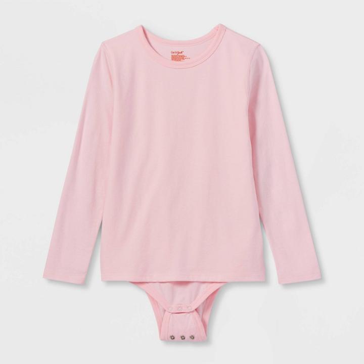 Kids' Adaptive Long Sleeve Bodysuit With Abdominal Access - Cat & Jack