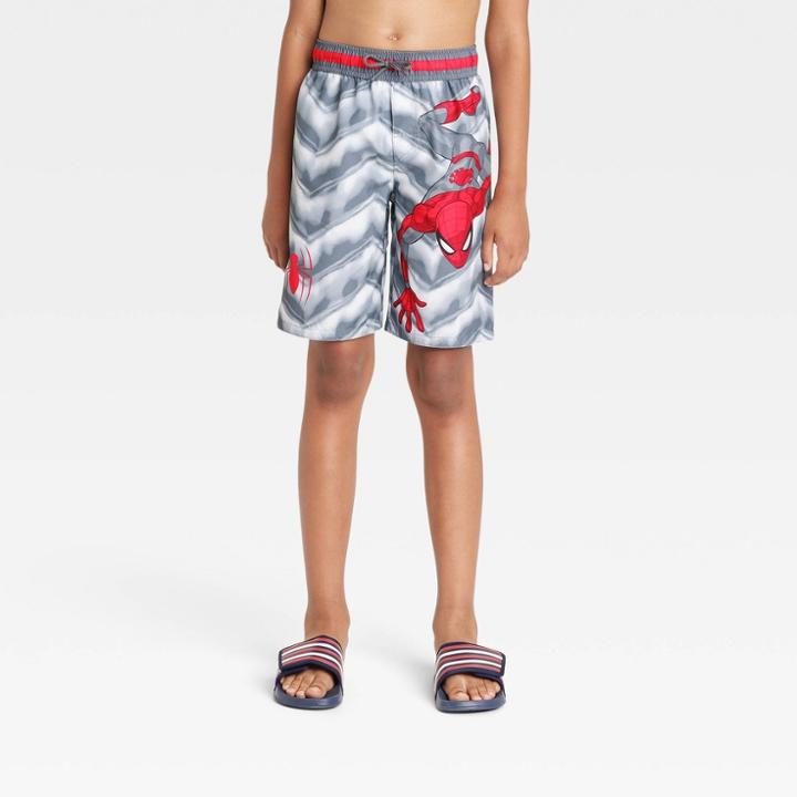 Boys' Spider-man Swim Shorts - Gray