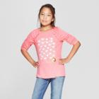 Girls' Long Sleeve Be Ewe Cozy Pullover - Cat & Jack Coral