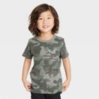 Toddler Boys' Short Sleeve Camouflage Jersey Knit T-shirt - Cat & Jack Green