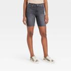 Women's High-rise Bermuda Jean Shorts - Universal Thread Dark Gray
