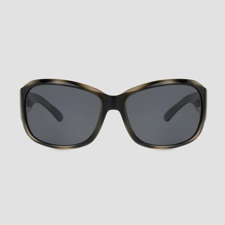 Women's Square Plastic Sunglasses - A New Day Black