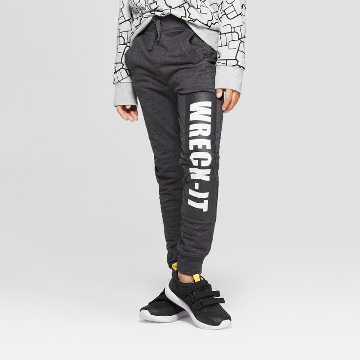 Disney Boys' Wreck-it Ralph Jogger Pants - Charcoal Heather