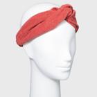 Corduroy Knot Front And Elastic Back Headband - Universal Thread Coral
