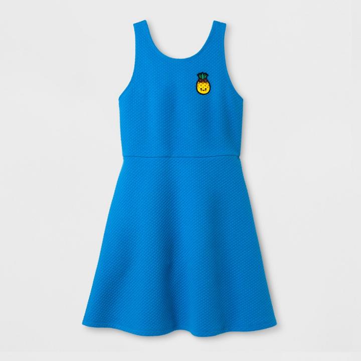 Target Girls' Toca Boca Textured Swing Dress - April