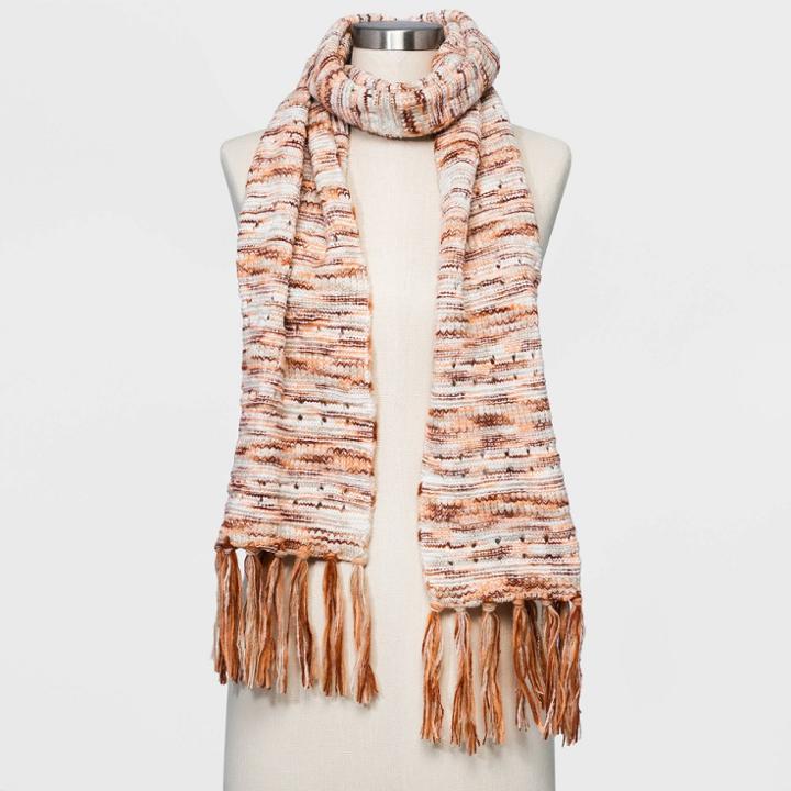 Women's Spacedye Scarf - Universal Thread Orange