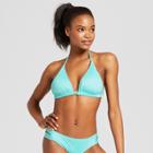 Women's Triangle Bikini Top - Mossimo Aqua (blue) D/dd Cup