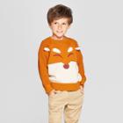 Toddler Boys' Fox Sweater - Cat & Jack Brown
