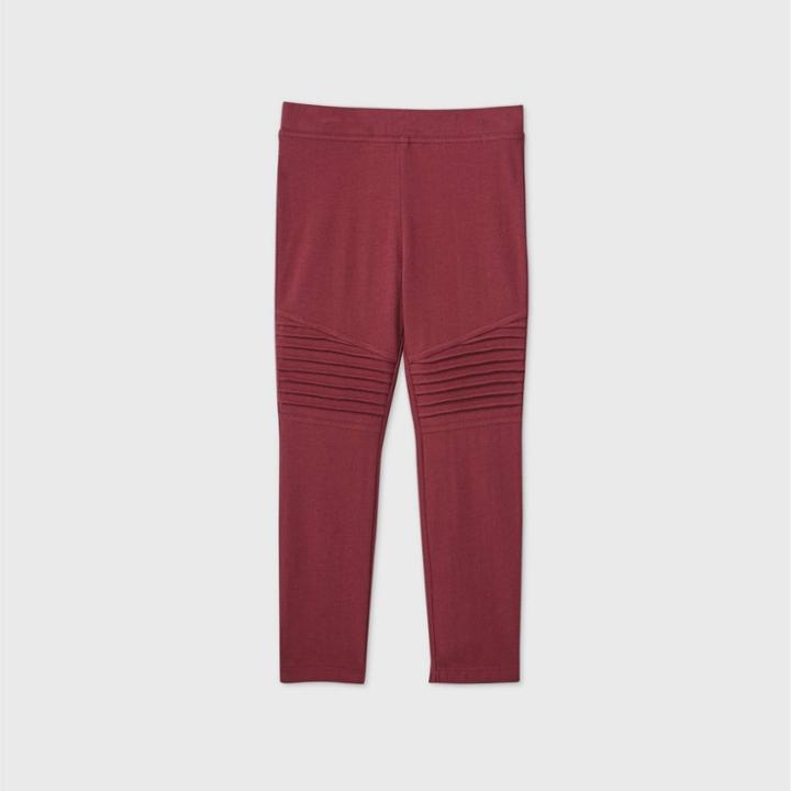 Toddler Girls' Moto Leggings - Art Class Maroon