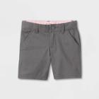 Toddler Girls' Uniform Chino Shorts - Cat & Jack Gray