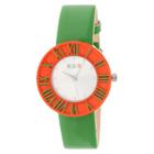 Target Women's Crayo Prestige Polyurethane Strap Watch-green, Green