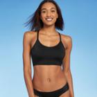 Kona Sol Women's Longline Scoop Neck Lace-up Back Bikini Top - Kona