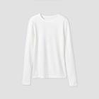Women's Long Sleeve Fitted T-shirt - A New Day White