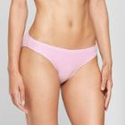 Women's Textured Cheeky Bikini Bottom - Xhilaration Lilac