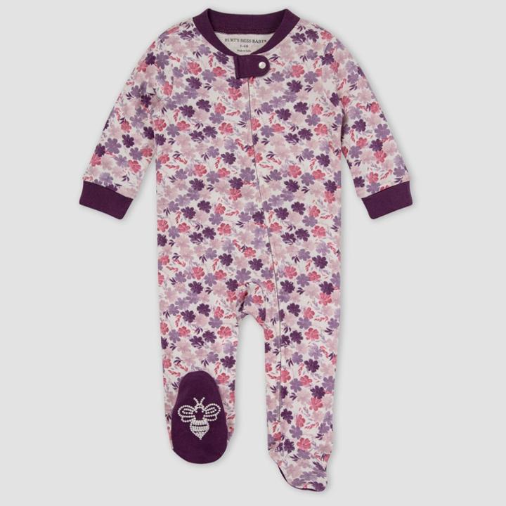 Burt's Bees Baby Baby Girls' Ditsy Museum Garden Sleep & Play - Dark Purple