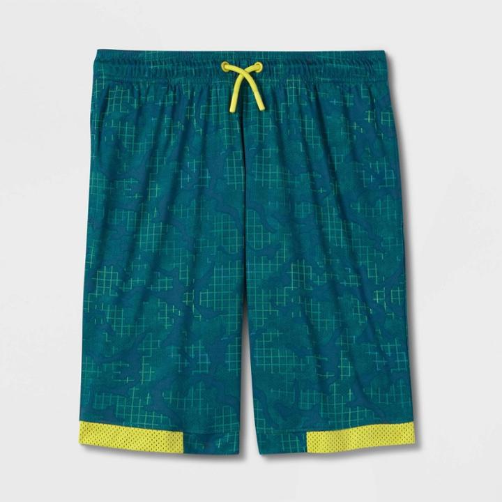 Boys' Printed Performance Shorts - All In Motion Green