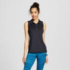 Women's Golf Sleeveless Polo Shirt - C9 Champion - Black