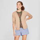 Women's Any Day V-neck Cardigan Sweater - A New Day Camel