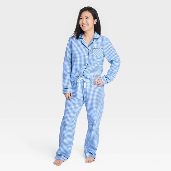No Brand Women's Gingham Matching Family Pajama