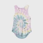 Women's Tie-dye All Over Print Graphic Tank Top - Grayson Threads (juniors') - Purple