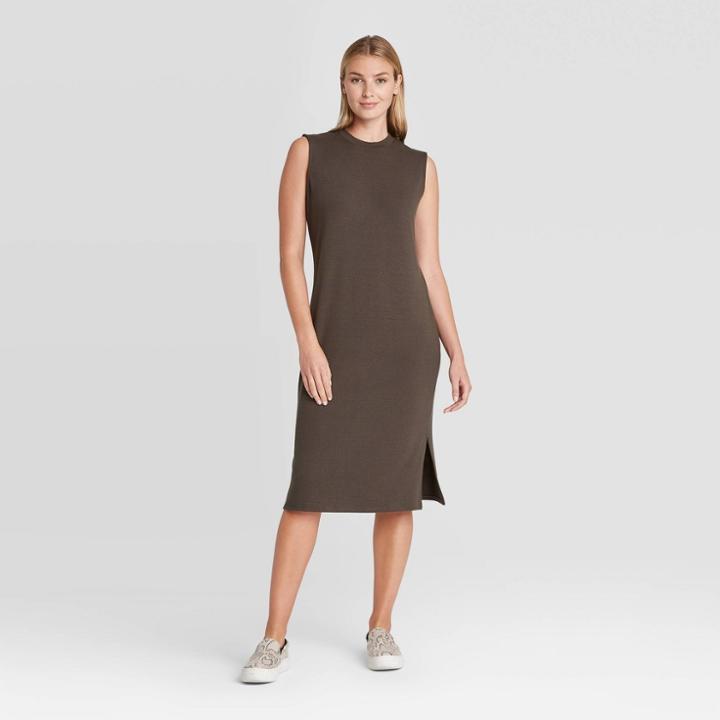 Women's Essential Sleeveless Knit Dress - Prologue Olive