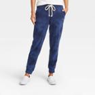 Women's Tie-dye Mid-rise Jogger Pants - Universal Thread Dark Blue