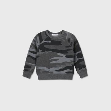 Grayson Mini Toddler Girls' Crew Sweatshirt - Dark Gray