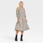 Women's Raglan Long Sleeve High Low Dress - Who What Wear Off-white Floral