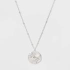 Distributed By Target Disc And Stone Short Necklace - Gold,