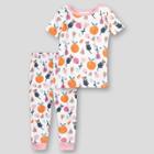 Lamaze Toddler Girls' 2pc Short Sleeve Organic Cotton Snug Fit Pajama