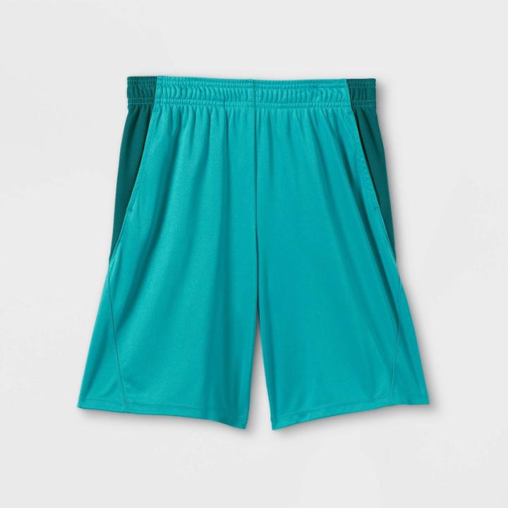 Boys' Training Shorts - All In Motion Teal Green