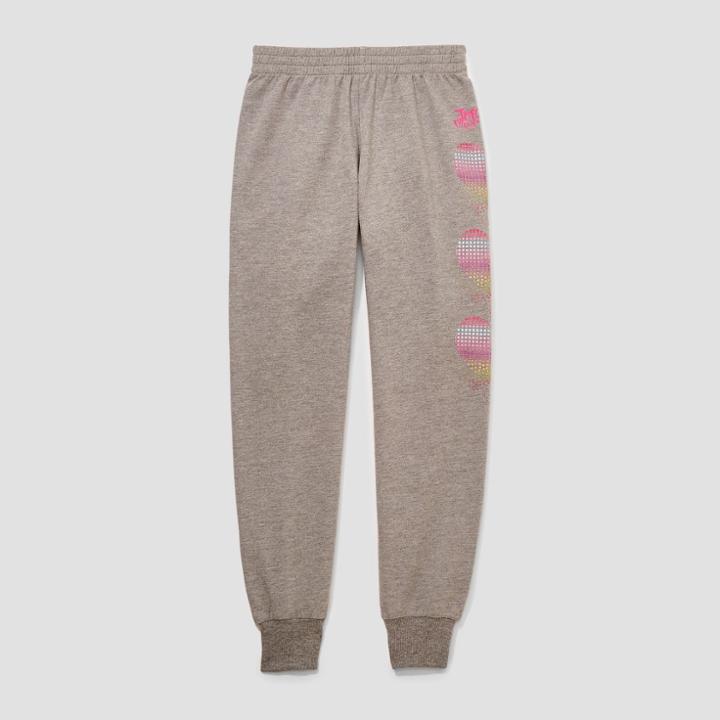 Girls' Jojo Siwa Activewear Jogger Pants - Gray Xs, Heather Gray