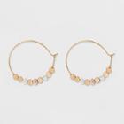 Target Brass Beads Hoop Earrings - Universal Thread Gold, Size: Small,