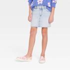Girls' Low-rise Denim Mini Skirt - Art Class Light Wash