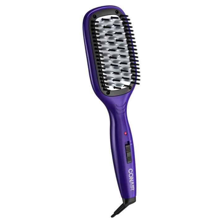 Conair Straightening Brush - Purple, Black