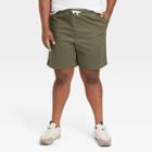 Men's Big & Tall 8 Regular Fit Pull-on Shorts - Goodfellow & Co Green