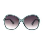 Women's Smoke Sunglasses - A New Day Crystal Aqua