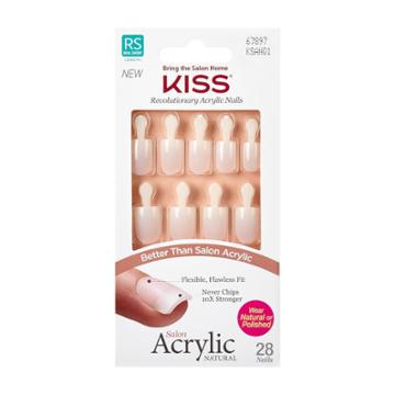 Target Kiss Salon Acrylic Natural Nails - Brief Encounter - 28ct, Natural Nail