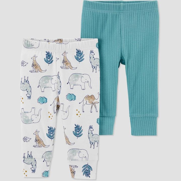 Carter's Just One You Baby Boys' 2pk Safari Pants - Blue