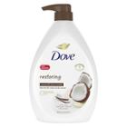 Dove Beauty Restoring Coconut Butter & Cocoa Butter Nourishing Body Wash With Pump
