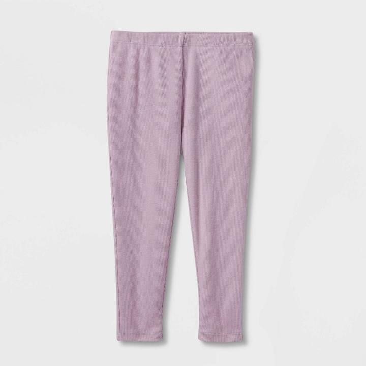 Grayson Mini Toddler Girls' Ribbed Leggings - Purple