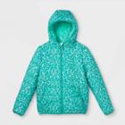 Girls' Reversible Puffer Jacket - Cat & Jack Green