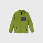 Boys' Sherpa Full Zip Sweatshirt - All In Motion Olive Green