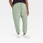 Women's Plus Size Stretch Woven Moto Pants - All In Motion