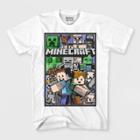 Boys' Minecraft Boxed Gang Short Sleeve T-shirt - White