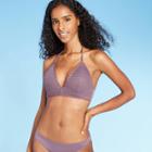 Shade & Shore Women's Light Lift Crochet Triangle Bikini Top - Shade &